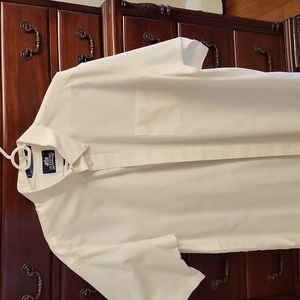 Mens white Oxford button down shirt size 18
